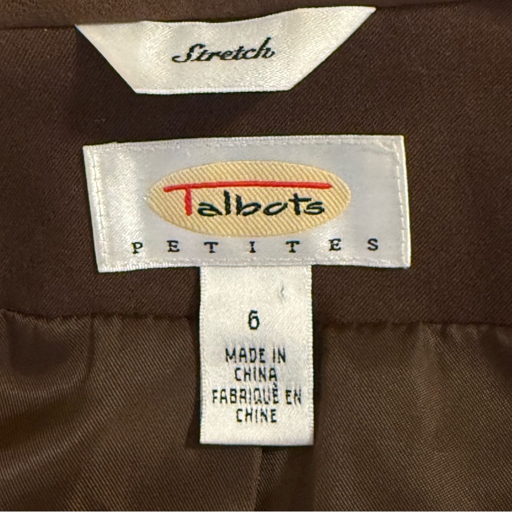 Talbots Brown Collared Utility Jacket with Button… - image 6